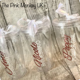 Personalised Plastic Tumbler Cup With Straw