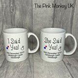 Engagement Set of 2 Mugs