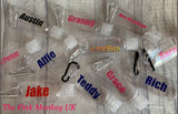 Personalised Hand Gel/Lotion Dispenser Keyring