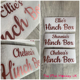 Personalised Hinch Box Vinyl Sticker