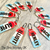 Drink Bottle Personalised Name Keyring