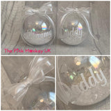 Personalised Iridescent ‘bubble’ bauble